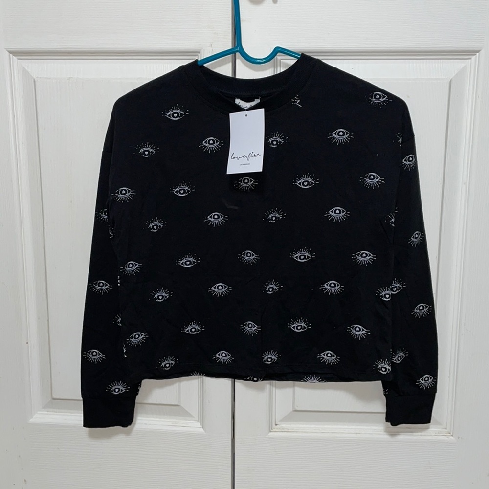 Love Fire Los Angeles Black Long Sleeve